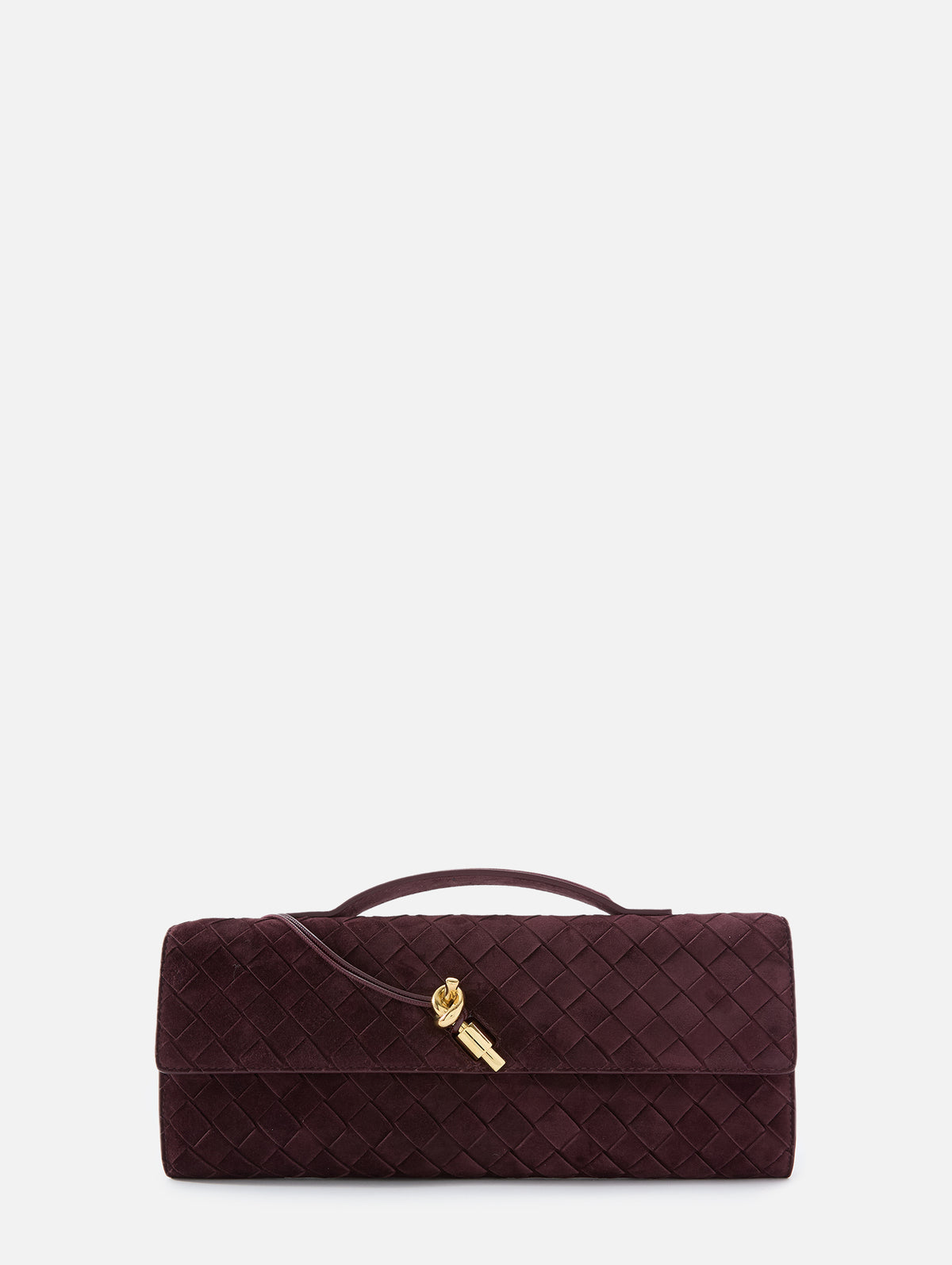 Andiamo Clutch,BOTTEGA VENETA,DEEP MAHOGANY,Image 1