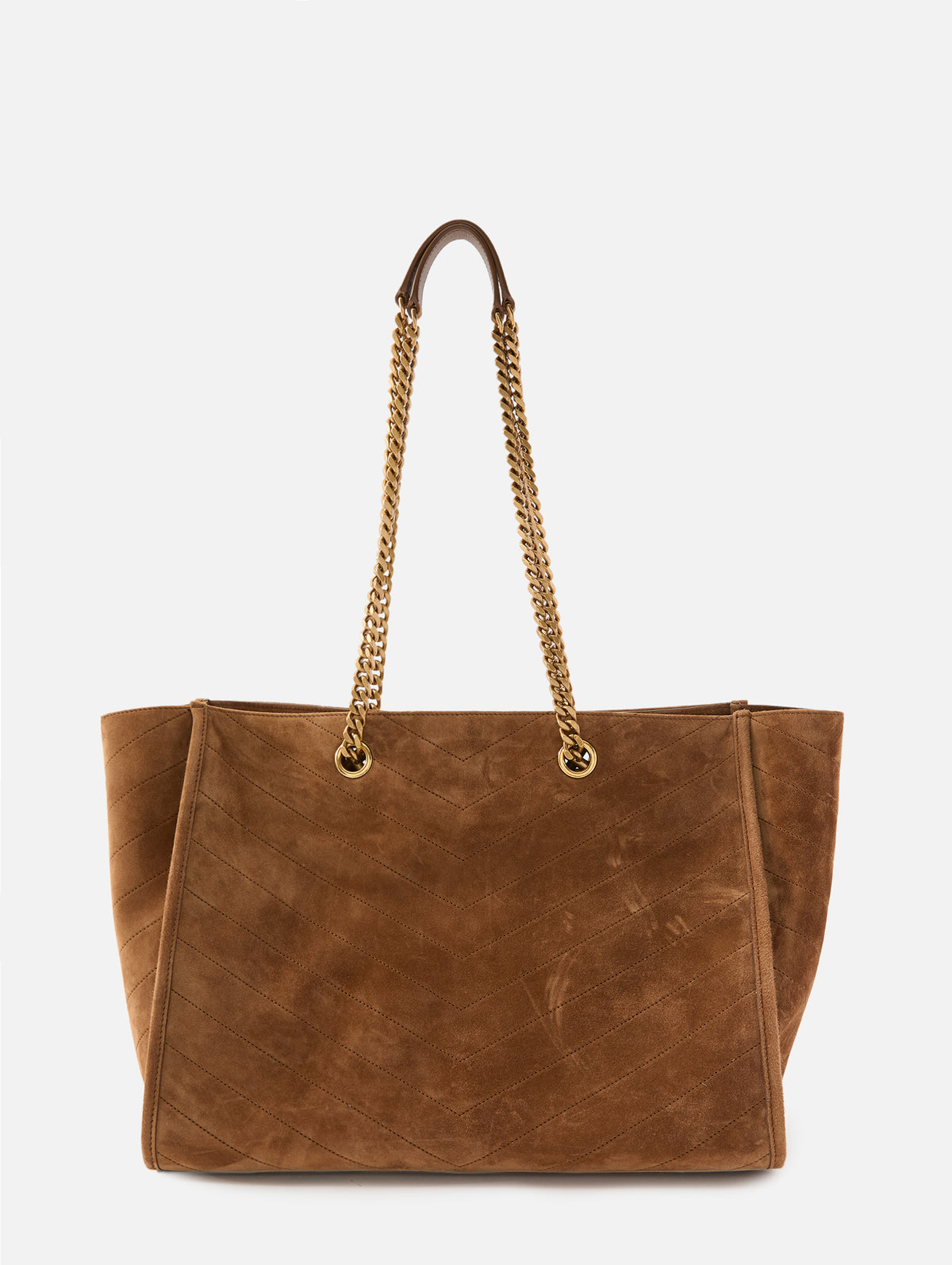 East West Niki Shopping Tote,SAINT LAURENT,COGNAC,Image 2