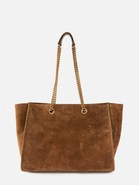 East West Niki Shopping Tote,SAINT LAURENT,COGNAC,Image 2