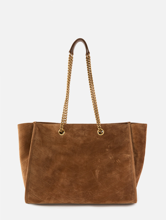 East West Niki Shopping Tote,SAINT LAURENT,COGNAC,Image 1