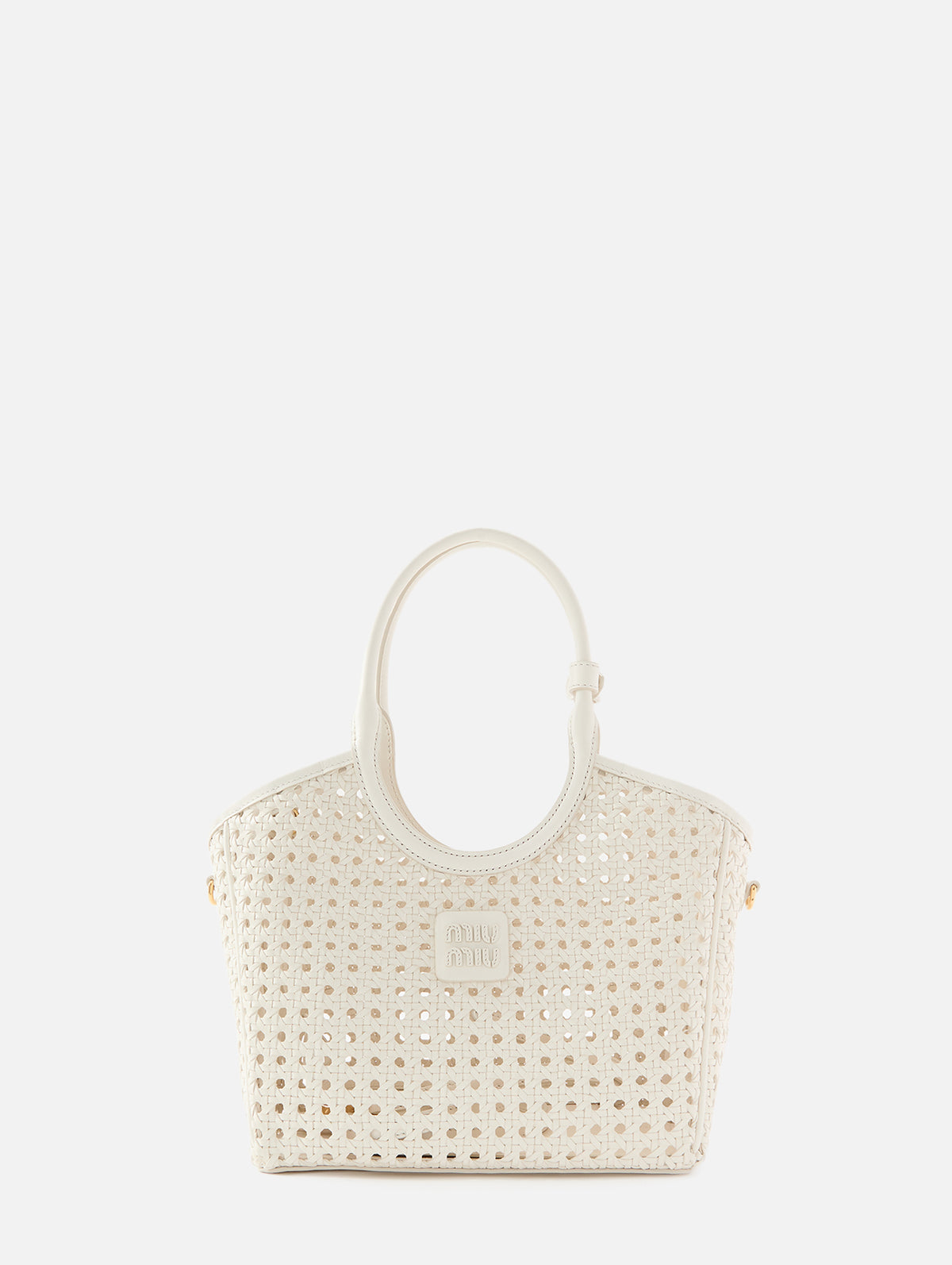 Ivy Tote Bag,MIU MIU,BIANCO,Image 1