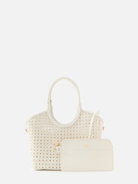 Ivy Tote Bag,MIU MIU,BIANCO,Image 2