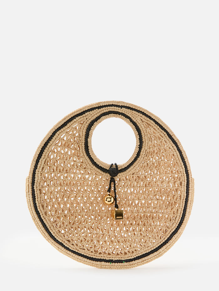 Petit Rond Spiaggia Bag,JACQUEMUS,NATURAL BLACK,Image 1