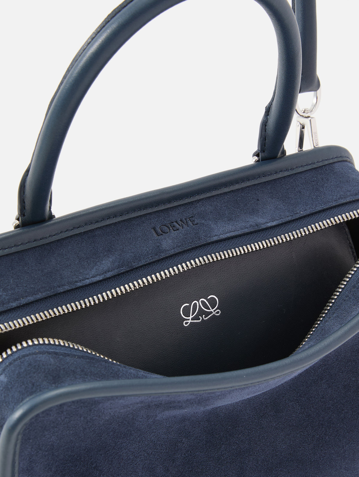 Small Amazona Bag,LOEWE,DEEP NAVY,Image 4