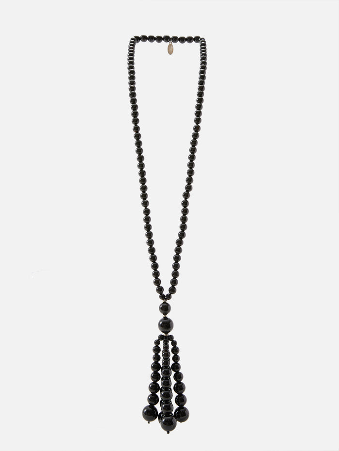 Pompon Necklace,DEUX AMIS,BLACK ONYX,Image 1