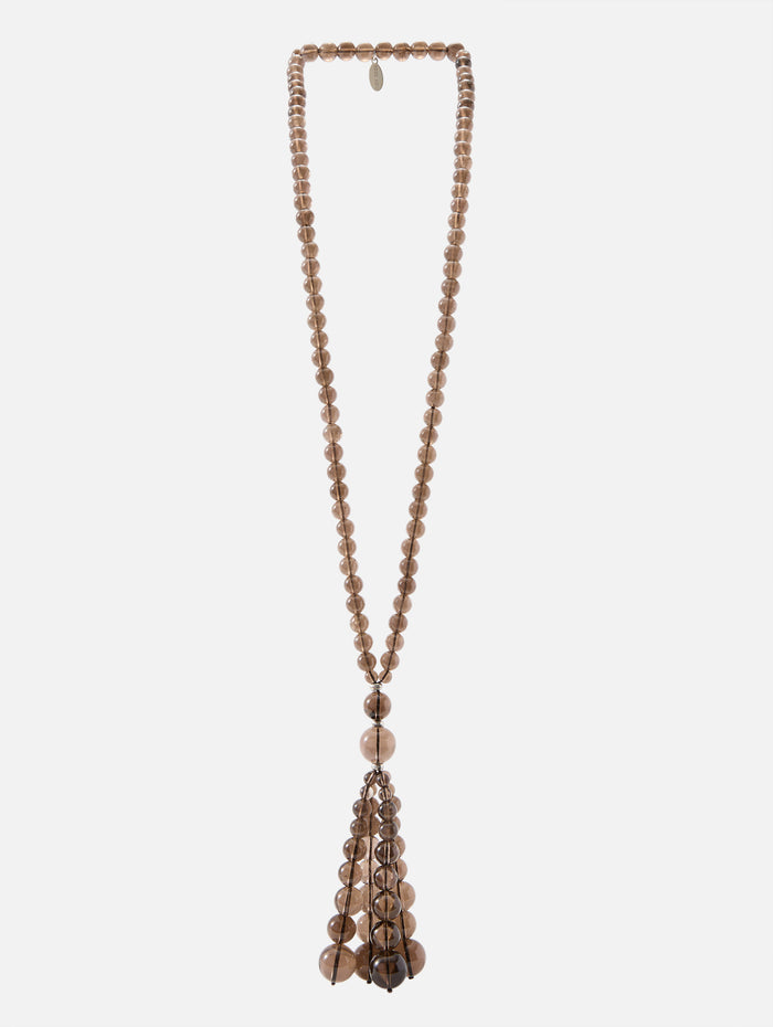 Pompon Necklace,DEUX AMIS,SMOKY QUARTZ,Image 1