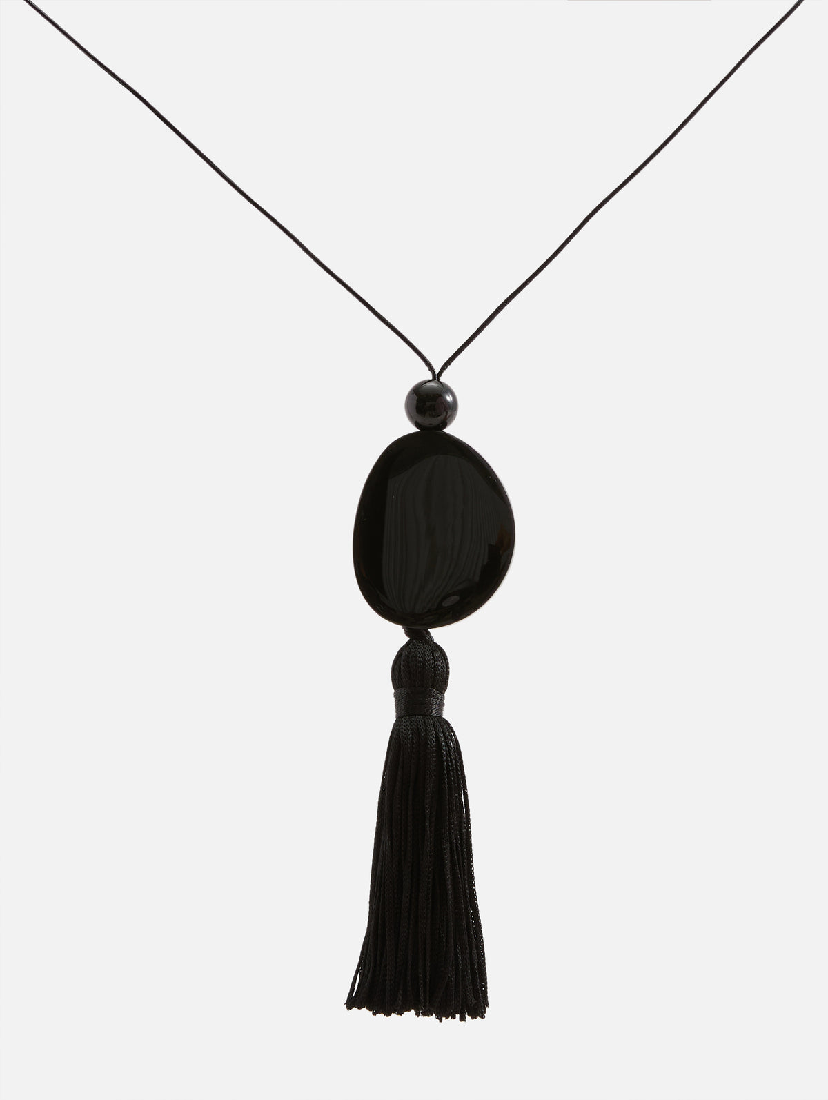 Tessel Cord 01 Necklace,DEUX AMIS,BLACK ONYX,Image 1