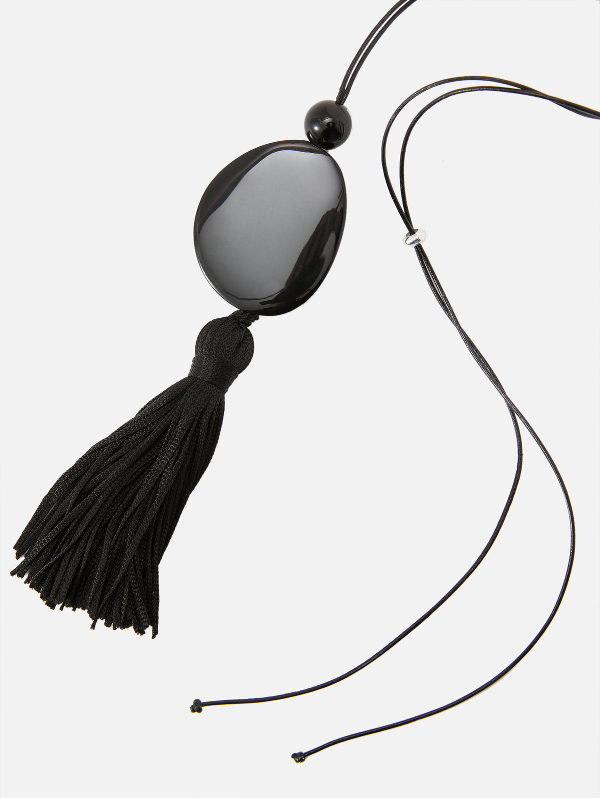 Tessel Cord 01 Necklace,DEUX AMIS,BLACK ONYX,Image 3