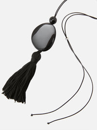 Tessel Cord 01 Necklace,DEUX AMIS,BLACK ONYX,Image 3