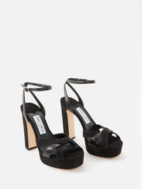 Kove Platform Sandal,JIMMY CHOO,BLACK,Image 2