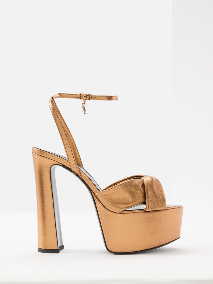 Franciane Platform 85mm,SAINT LAURENT,METAL PERSIAN,Image 1