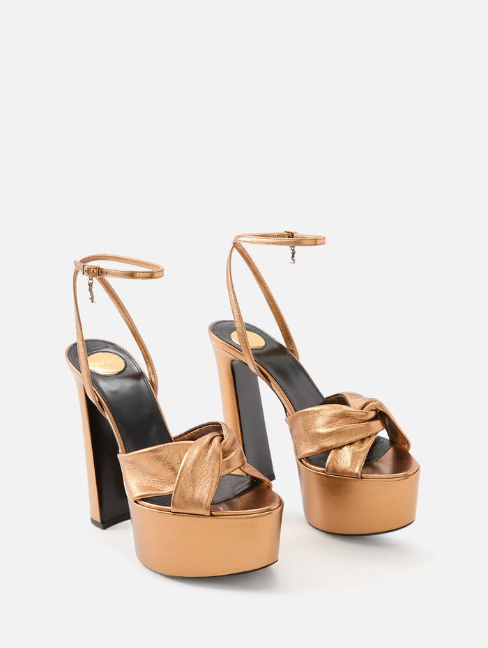 Franciane Platform 85mm,SAINT LAURENT,METAL PERSIAN,Image 1
