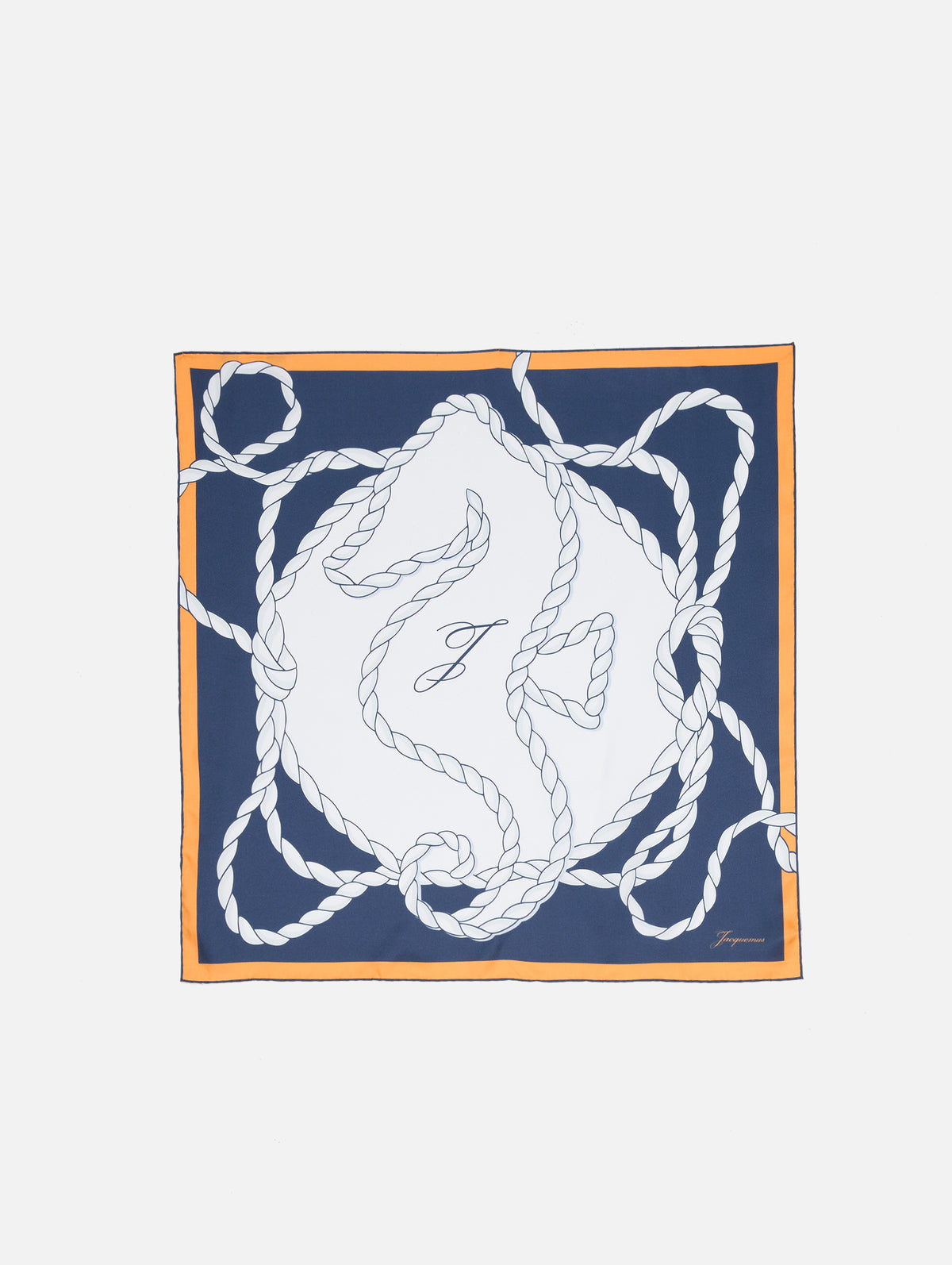 Foulard Hiippocampe Scarf,JACQUEMUS,PRINT SEAHORSES,Image 1