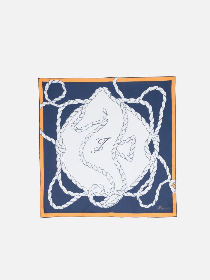 Foulard Hiippocampe Scarf,JACQUEMUS,PRINT SEAHORSES,Image 1