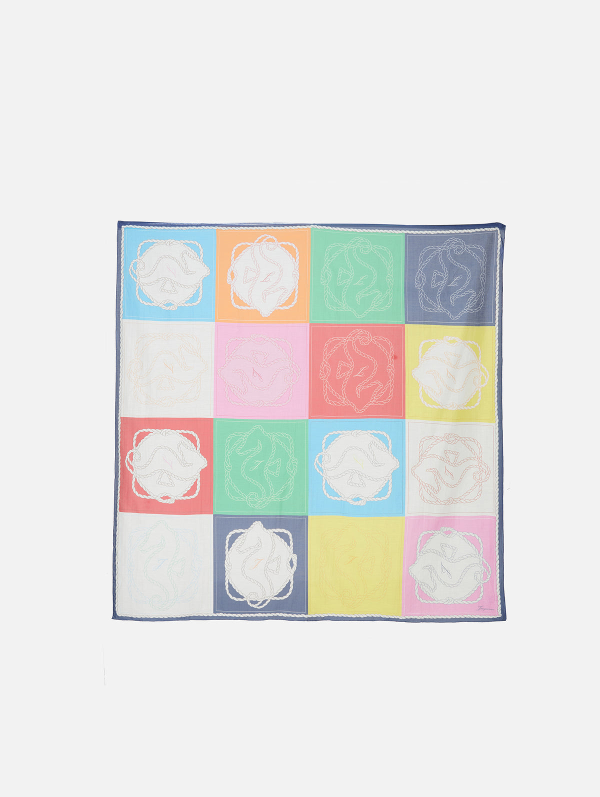 Pareo Hiippocampe Scarf,JACQUEMUS,PRINT SEAHORSES,Image 1