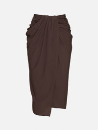 Jupe Pareo Swimsuit,JACQUEMUS,BROWN,Image 1