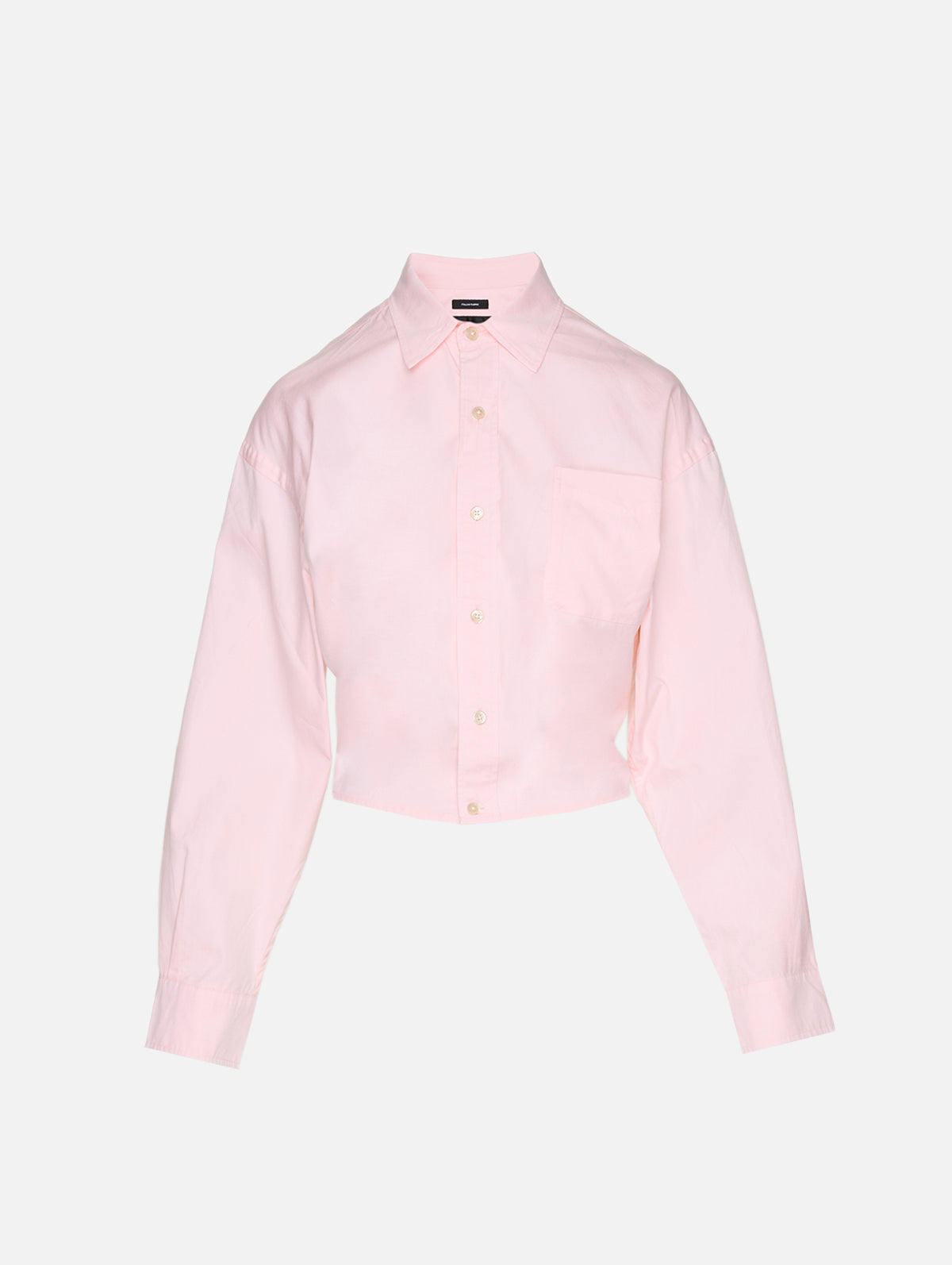 Split Hem Boyfriend Shirt,R13,LIGHT PINK,Image 1