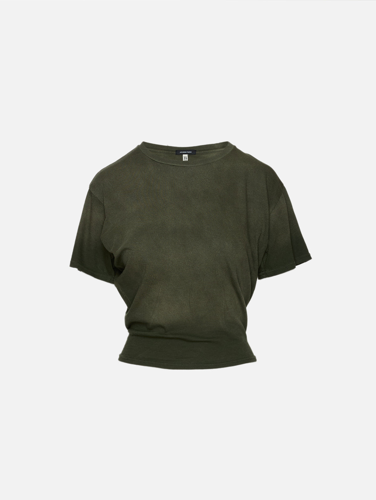 Tight Waist Tee,R13,WASHED OLIVE GREEN,Image 1