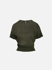 Tight Waist Tee,R13,WASHED OLIVE GREEN,Image 2