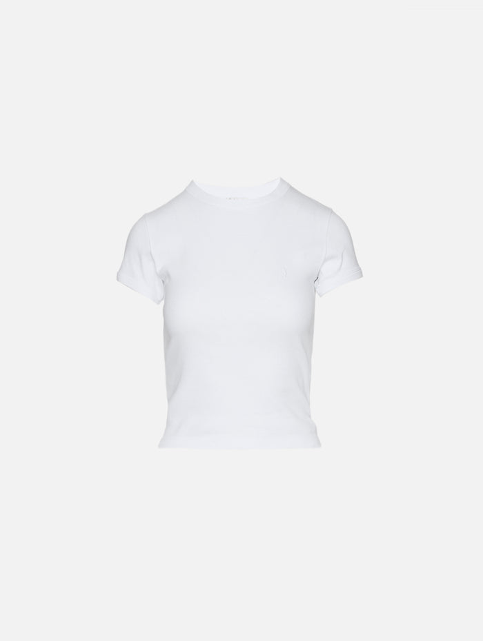 Petit T Shirt,SAINT LAURENT,WHITE,Image 1