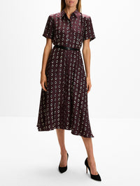 Kiera Dress,ALTUZARRA,DEEP CHERRY DIAMOND,Image 2