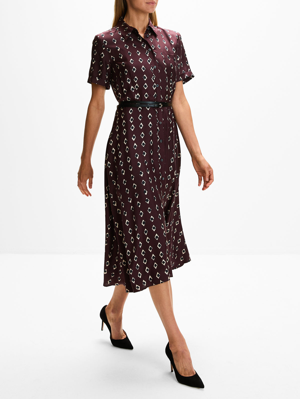 Kiera Dress,ALTUZARRA,DEEP CHERRY DIAMOND,Image 3