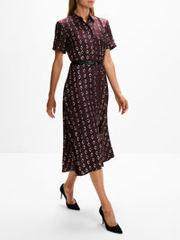 Kiera Dress,ALTUZARRA,DEEP CHERRY DIAMOND,Image 3
