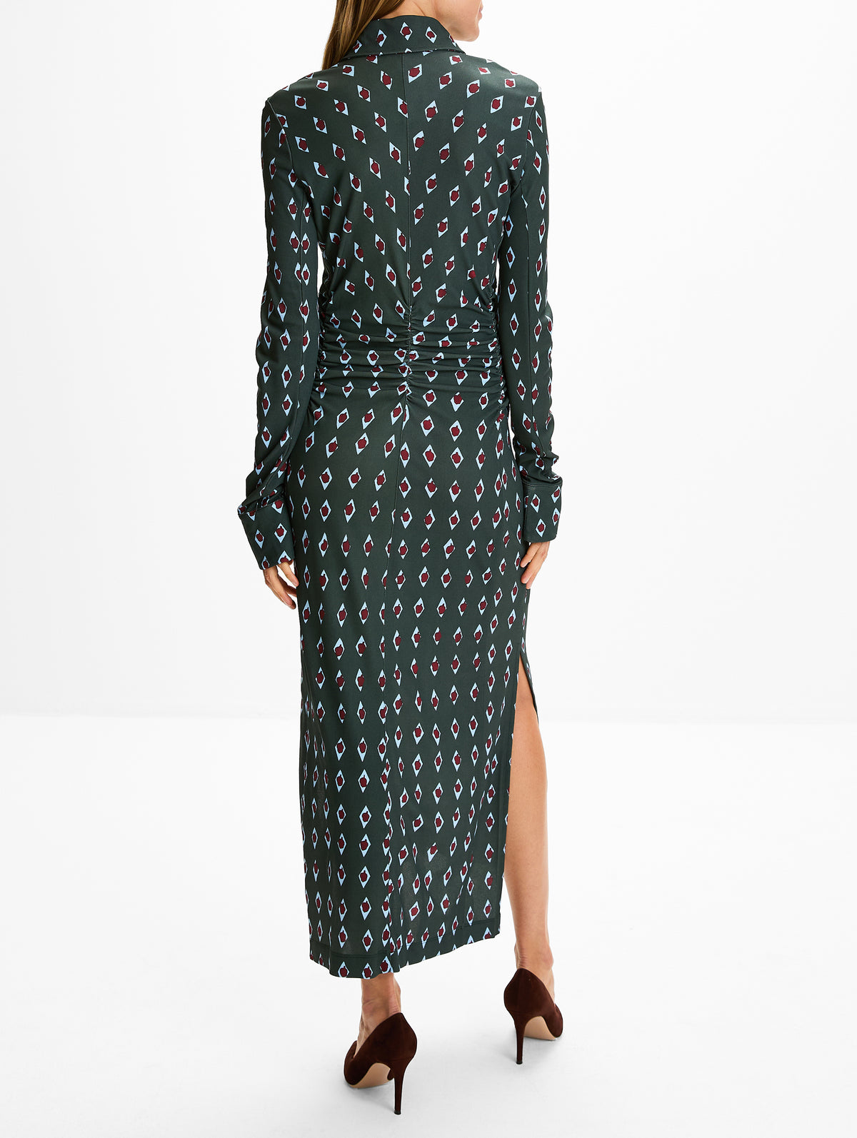 Claudia Dress,ALTUZARRA,HUNTER GREEN,Image 4