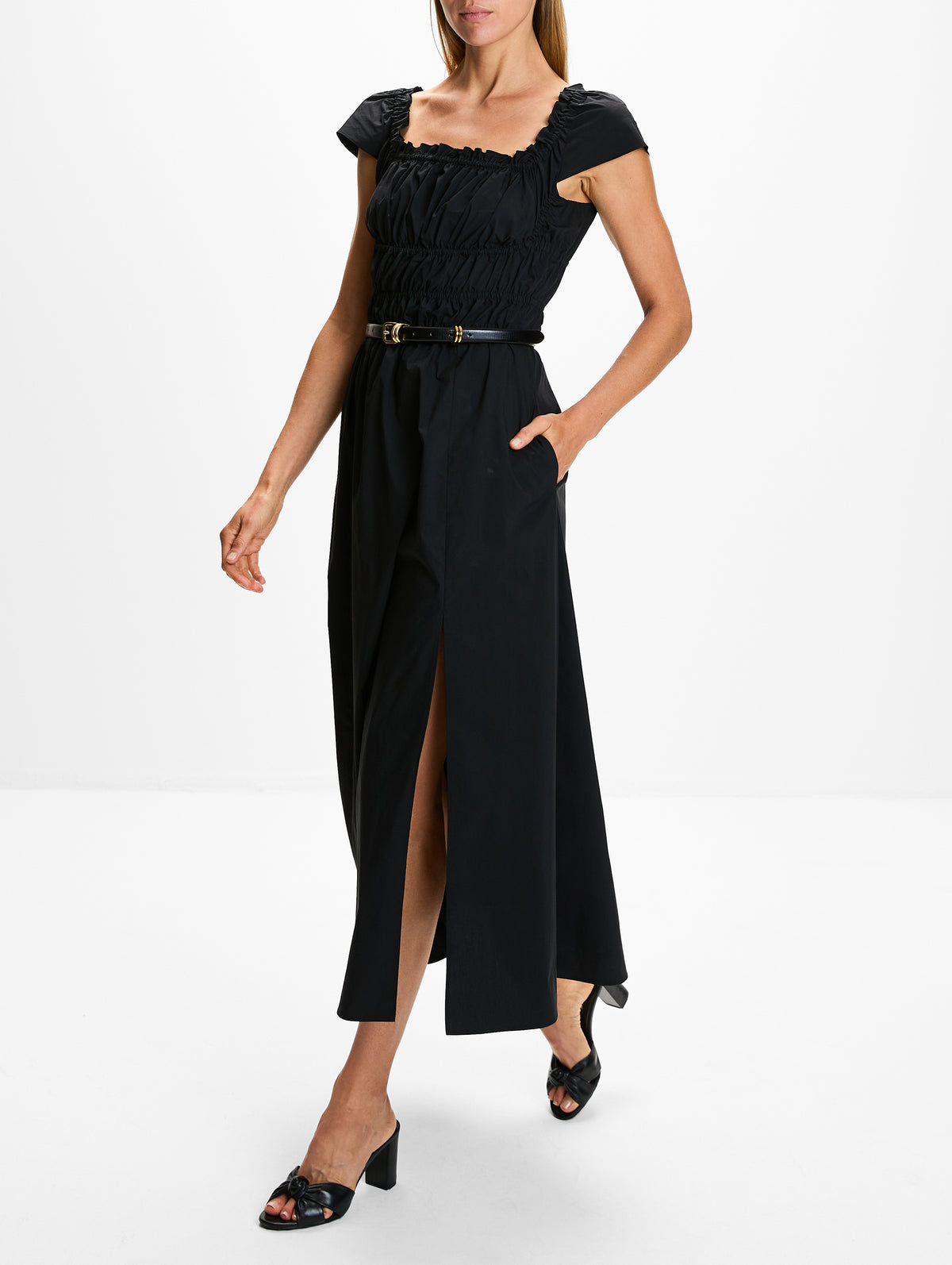 Lily Dress,ALTUZARRA,BLACK,Image 3