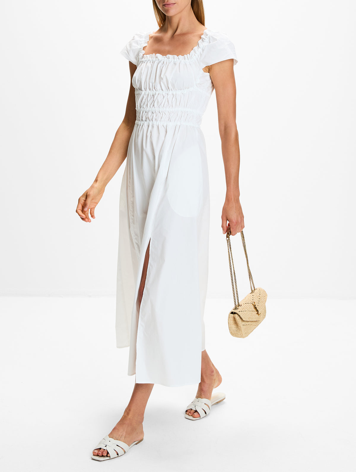 Lily Dress,ALTUZARRA,WHITE,Image 3