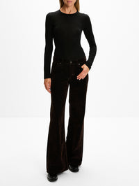 Kyoto Jean,JEANERICA,BROWN FLOCK CORDUROY,Image 2