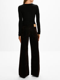 Kyoto Jean,JEANERICA,BROWN FLOCK CORDUROY,Image 3