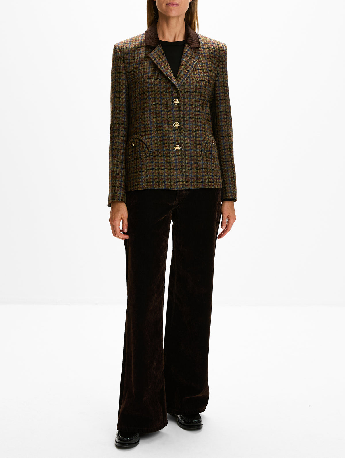 Amandira Shelley Blazer,BLAZÉ MILANO,GREEN/RED MIX,Image 2