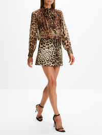 Skirt,DOLCE & GABBANA,LEOPARD PRINT,Image 3
