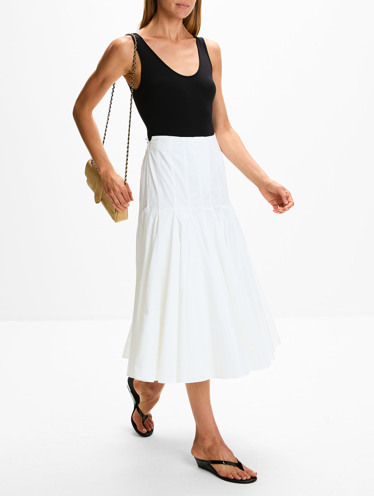 Jupe Agave Skirt,JACQUEMUS,WHITE,Image 3