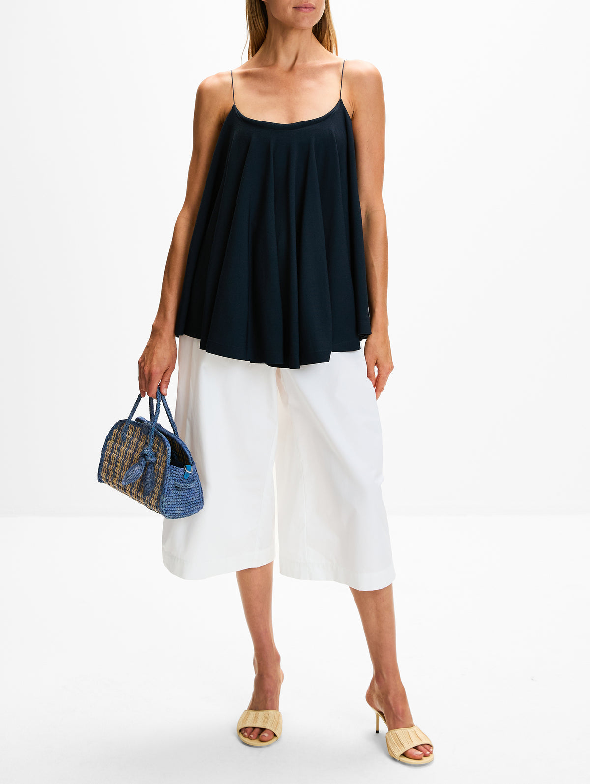 Haut Voile Top,JACQUEMUS,DARK NAVY,Image 2