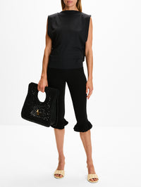 Marcel Moisson Top,JACQUEMUS,BLACK,Image 2