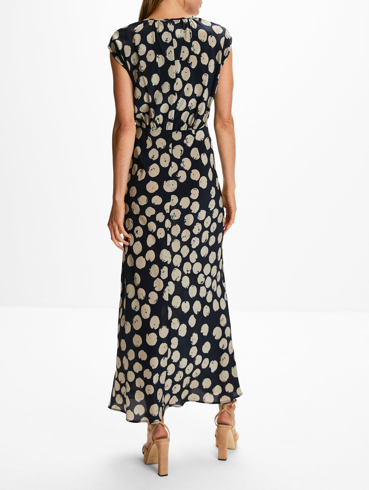 Long Pattern Dress,MAX MARA,ULTRAMARINE,Image 4