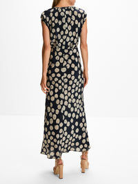 Long Pattern Dress,MAX MARA,ULTRAMARINE,Image 4
