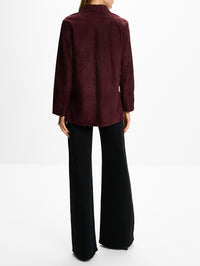 Leather Jacket,MAX MARA,RED,Image 3