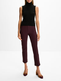 Short Sleeve Sweater,MAX MARA,BORDEAUX,Image 2