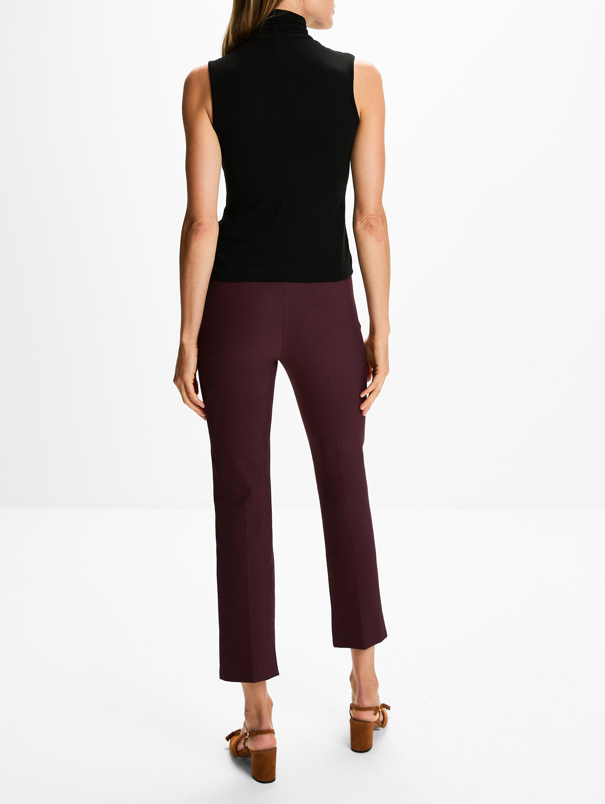 Short Sleeve Sweater,MAX MARA,BORDEAUX,Image 4