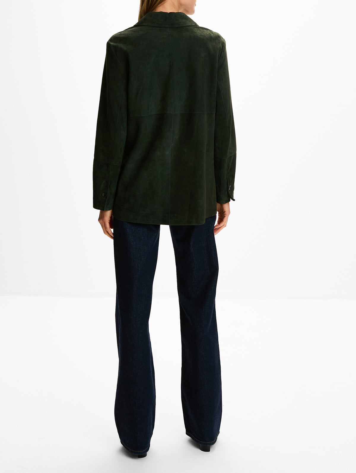 Leather Jacket,MAX MARA,GREEN,Image 3