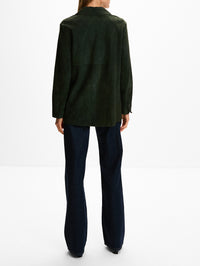 Leather Jacket,MAX MARA,GREEN,Image 3