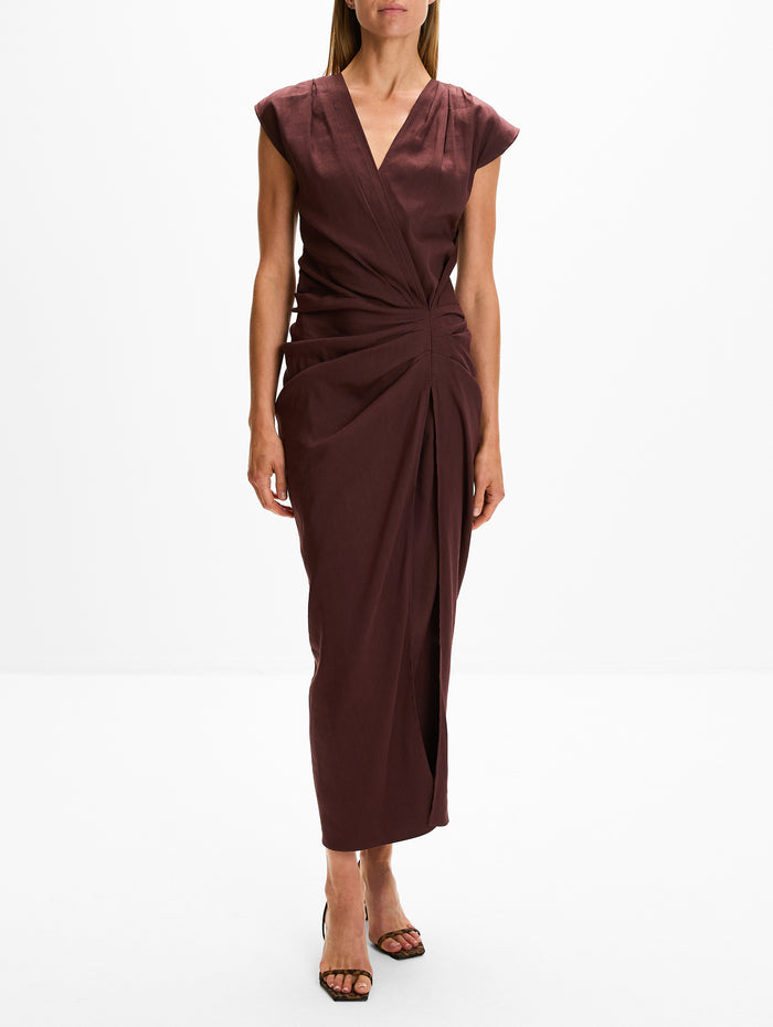 Bettina Dress,PROENZA SCHOULER,ESPRESSO,Image 1