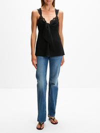 Lace Blouse,CHLOÉ,BLACK,Image 2