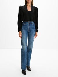 Cropped Jacket,CHLOÉ,BLACK,Image 2