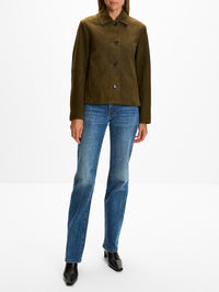 Irine Suede Jacket,PROENZA SCHOULER,CYPRESS,Image 2