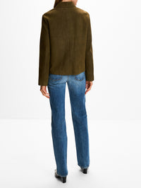Irine Suede Jacket,PROENZA SCHOULER,CYPRESS,Image 3