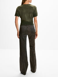 Tight Waist Tee,R13,WASHED OLIVE GREEN,Image 3